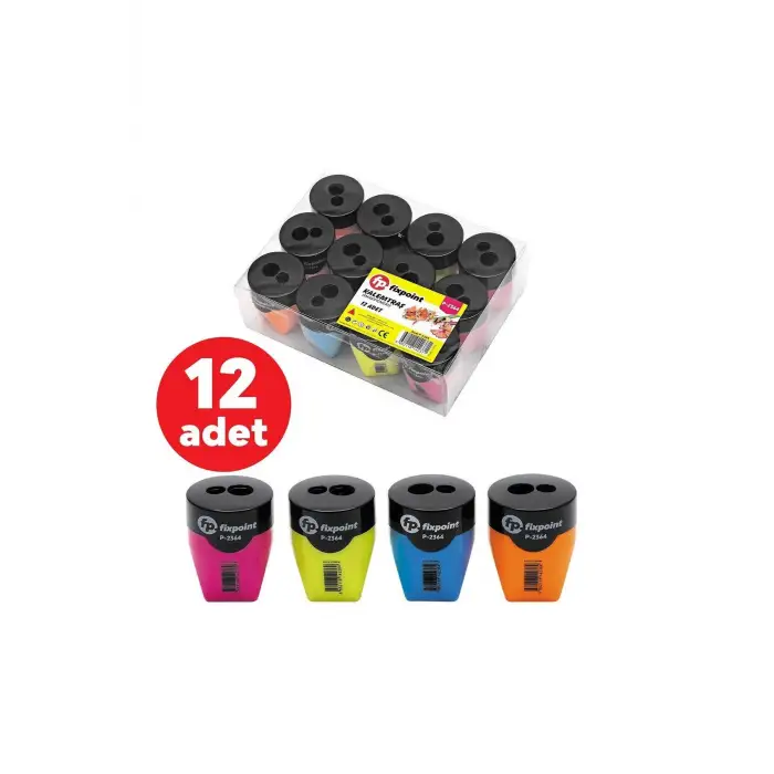 FİXPOİNT 2 Lİ BEŞGEN KALEMTRAŞ P- 2364