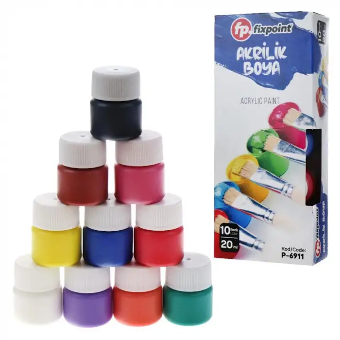 FİXPOİNT AKRİLİK BOYA TÜP 9 ML 12 RENK P-3608