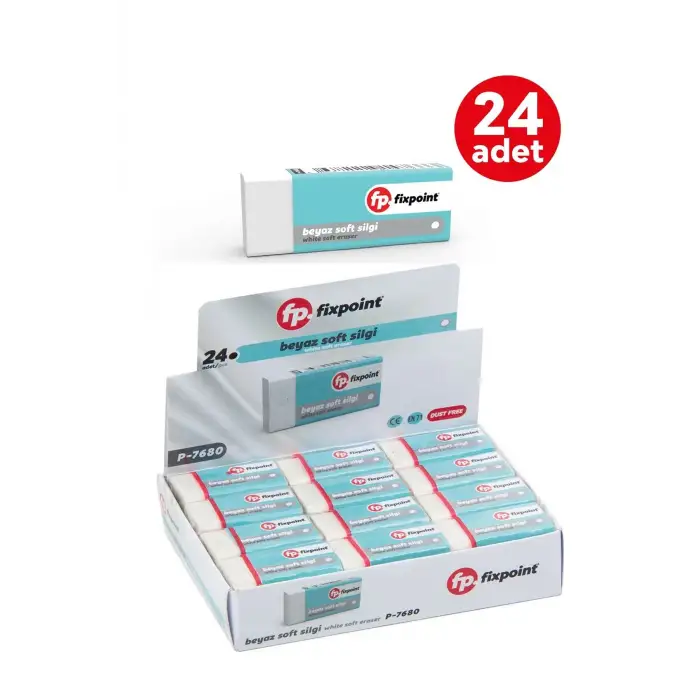 FİXPOİNT BEYAZ SOFT SİLGİ P-7680 (PKT-24 LÜ)