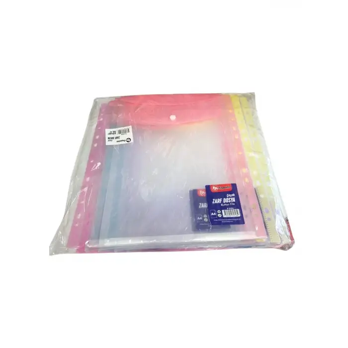 FİXPOİNT ÇIT ÇIT POŞET DOSYA P-3134 (PK-12 Lİ)