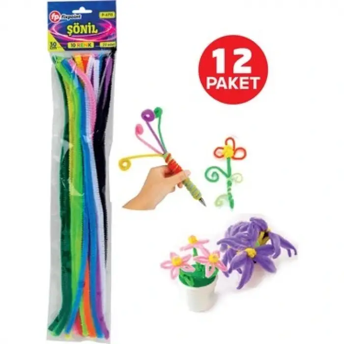 FİXPOİNT DÜZ ŞÖNİL 30 CM 20 Lİ P-6713 (PKT-12 Lİ)