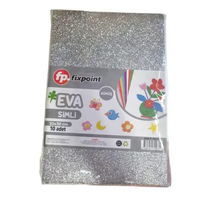 FİXPOİNT EVA SİMLİ A4 20X30 CM 10LU P-5671 GRİ