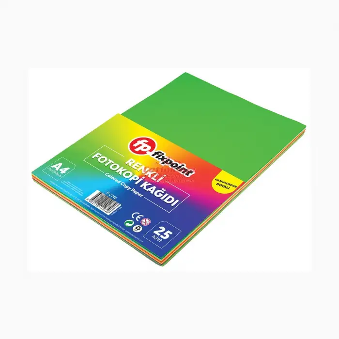 FİXPOİNT FOTOKOPİ KAĞIDI RENKLİ A4 25 Lİ P-2746