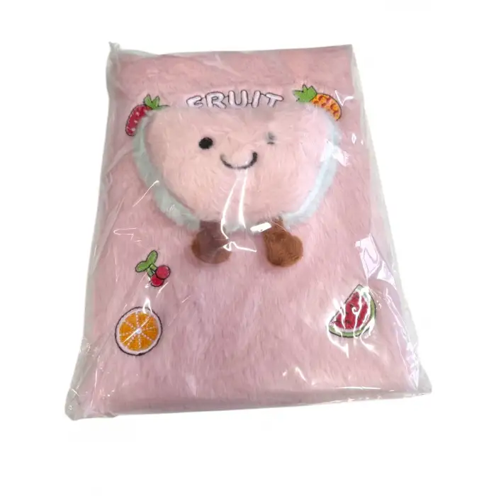 FİXPOİNT NOT DEFTERİ PELUŞ MEYVE FİGÜRLÜ P-3424