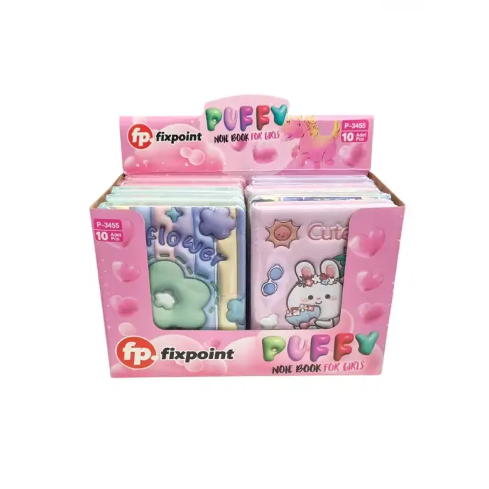 FİXPOİNT NOT DEFTERİ PUFFY KIZ P-3455(PKT-10 LU)