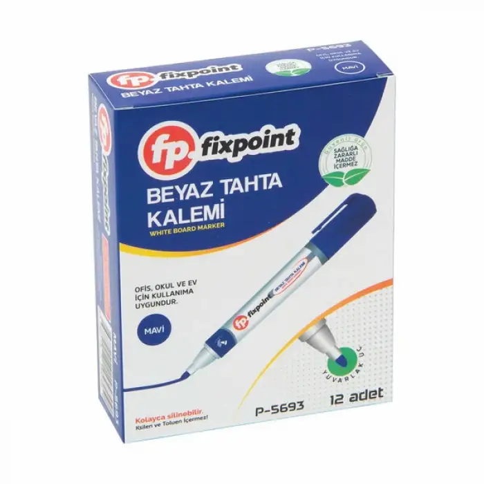 FİXPOİNT TAHTA KALEMİ MAVİ P-5693 (DZ-12 Lİ)