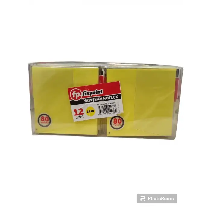 FİXPOİNT YAP.NOT.SARI 80 YAPRAK P-0377(PKT-12 Lİ)