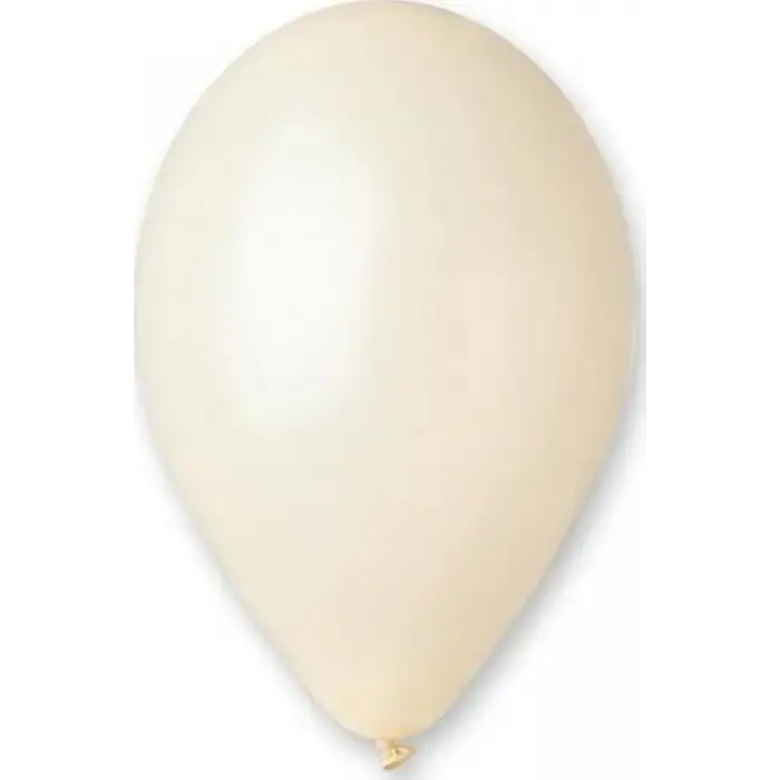 GEMAR METALİK BEYAZ BALON GM90-028 (PKT-100 LÜ)