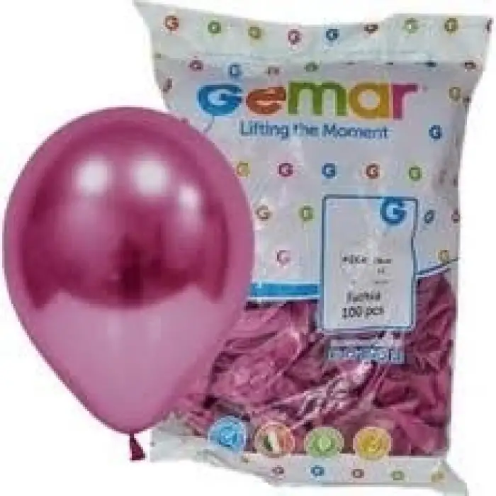 GEMAR METALİK PEMBE BALON GM90-033 (PKT-100 LÜ)