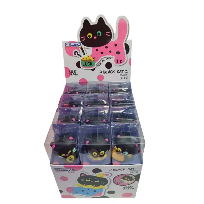 GIPTA BLACK CAT SİLGİ K-2387 (PKT-24LÜ)