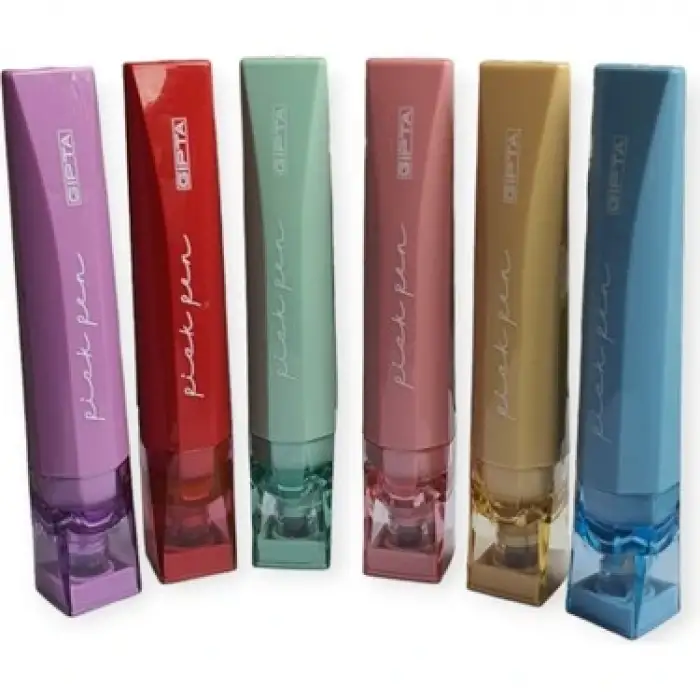 GIPTA KESİK UÇLU FOSFORLU KALEM 6 RENK 1420 (ST-180 Lİ)