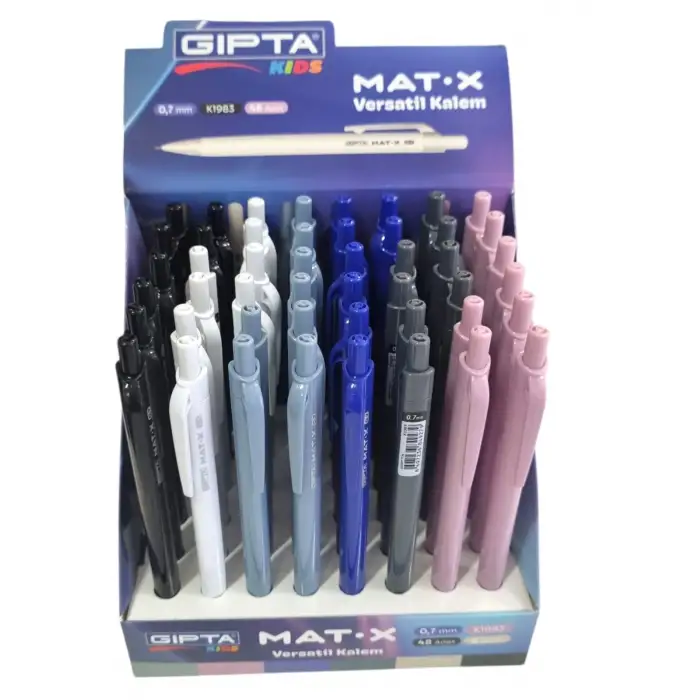 GIPTA VERSATİL KALEM MAT-X 07 MM K-1983 ( PK-48Lİ)