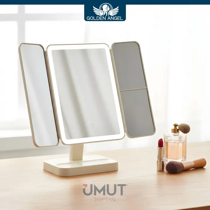 GOLDEN ANGEL MAKYAJ AYNASI IŞIKLI LÜKS AYN-210