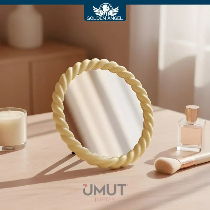 GOLDEN ANGEL MASA ÜSTÜ MAKYAJ AYNASI OVAL AYN-202