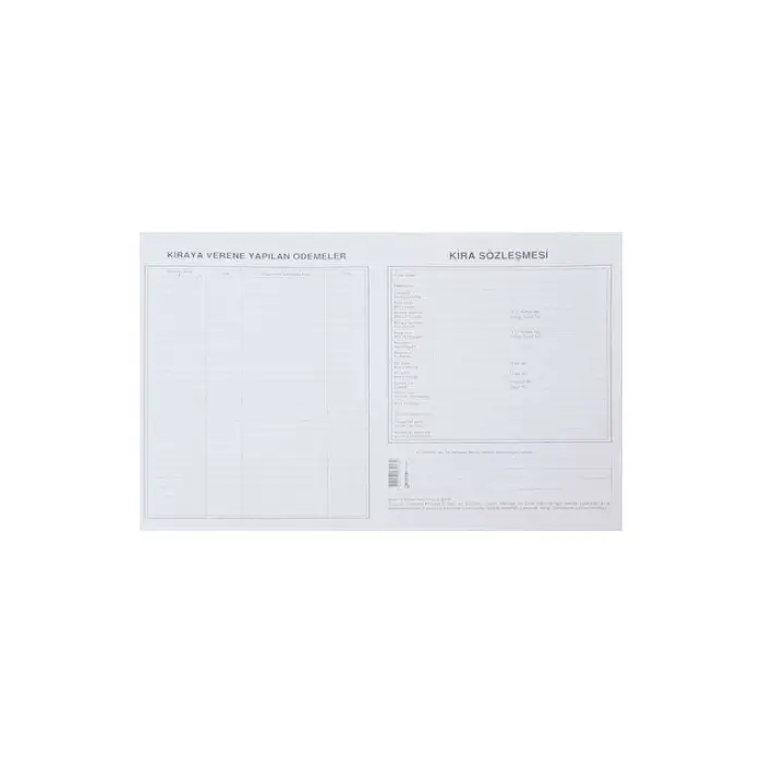GÜRPAŞ KİRA KONTRAT KAĞIDI (PKT-100 LÜ)