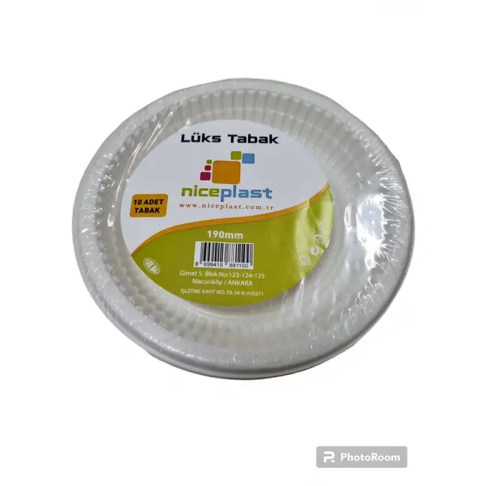 GÜZEL-İŞ PLASTİK TABAK 190 MM 10 LU