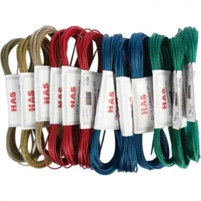 HAS ÇELİK ÇAMAŞIR İPİ KOD:191 10 MT     (DZ-12 Lİ)