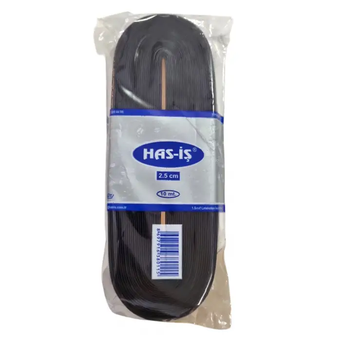 HAS-İŞ PAÇA LASTİK 2.5 CM 10 MT