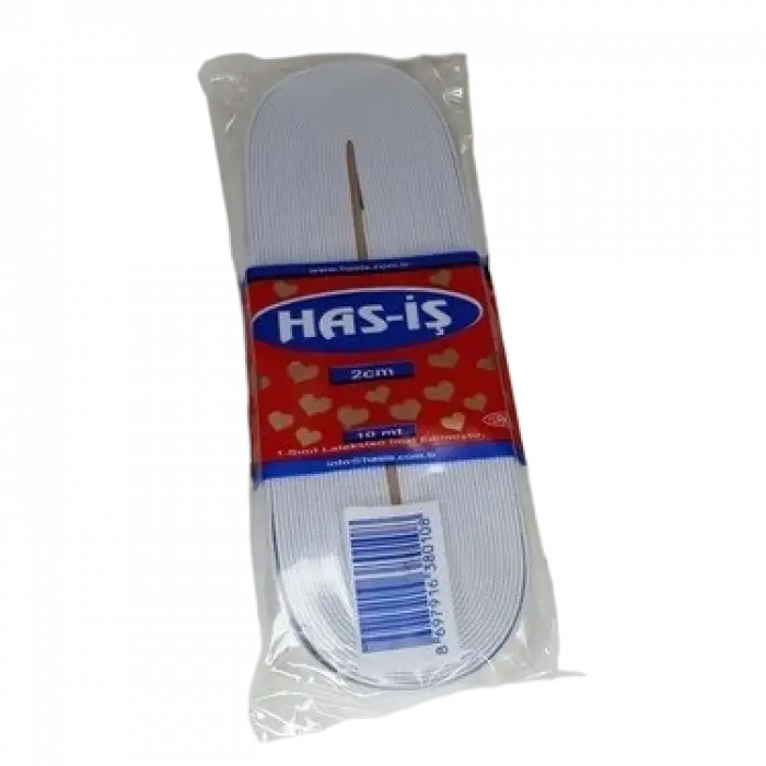 HAS-İŞ PAÇA LASTİK 2 CM 10 MT