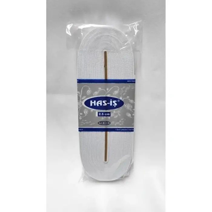 HAS-İŞ PAÇA LASTİK 2.5 CM 10 MT