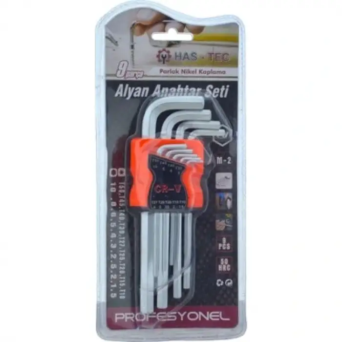 HAS-TEC ALYAN ANAHTAR SEİ DÜZ 9 PARÇA HST-0038