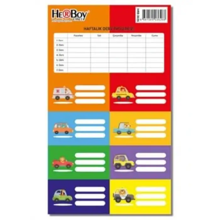 HERBOY ERKEK ÇOCUK OKUL ETİKETİ (PKT-20 Lİ)