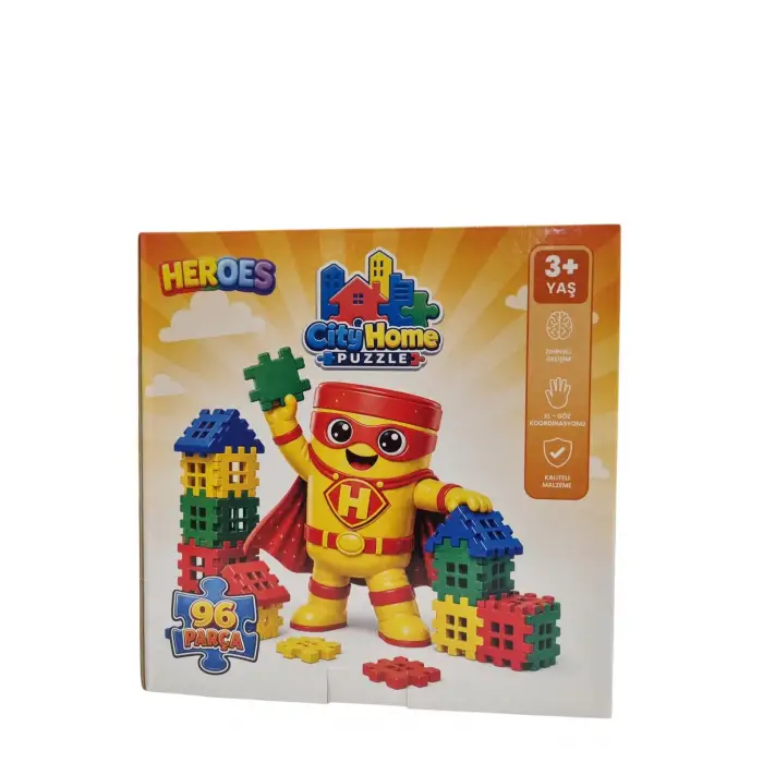 HEROES CITY HOME YAPI BLOKLARI 96 PRÇ. ERN-805