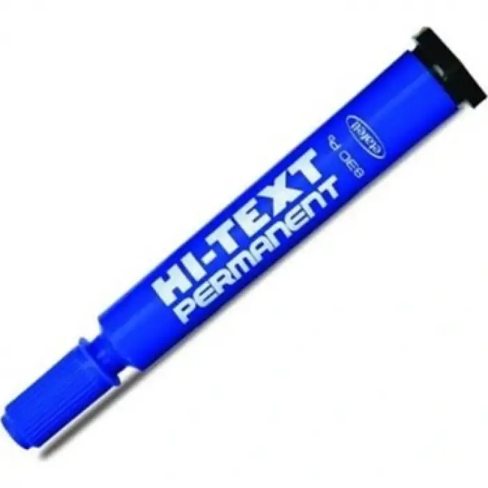 HI-TEXT MARKÖR KALEM MAVİ YUVARLAK UÇ(PK-12 Lİ)