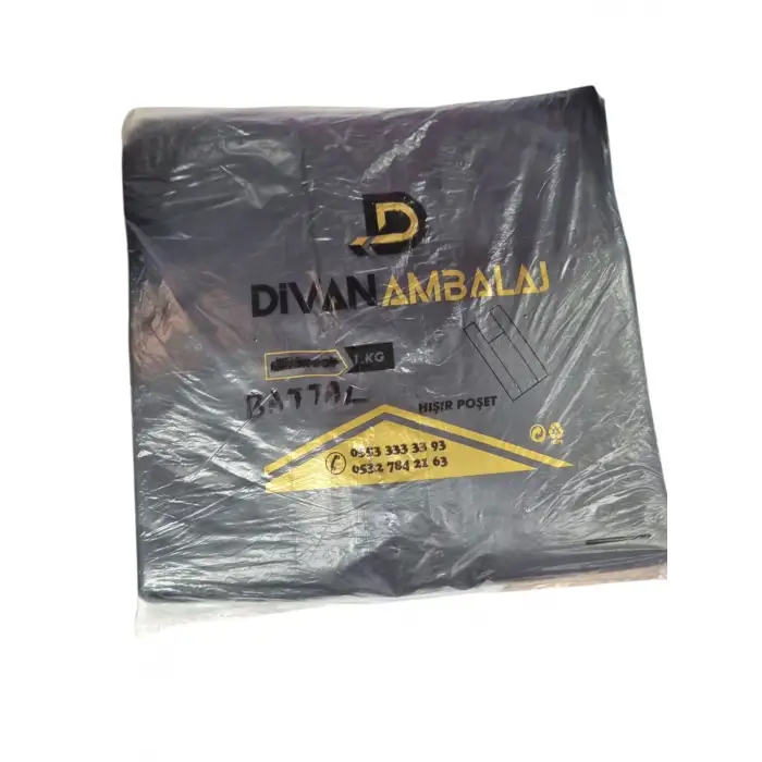 HIŞIR POŞET BATTAL BOY SİYAH 1 KG