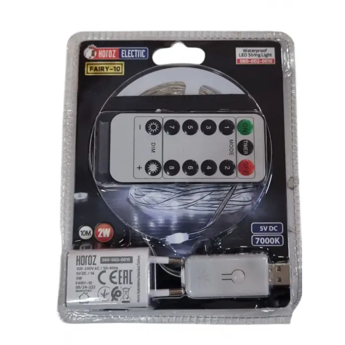 HOROZ FAIRY-10 ŞERİT LED 2W 5V 10 MT 7000K