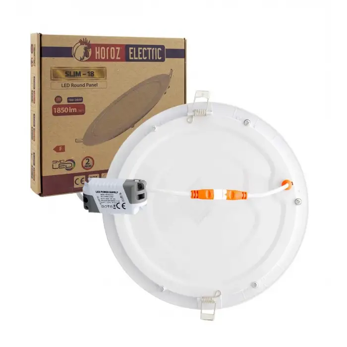 HOROZ SLIM-18 PANEL LED 18 W (PKT-2 Lİ)