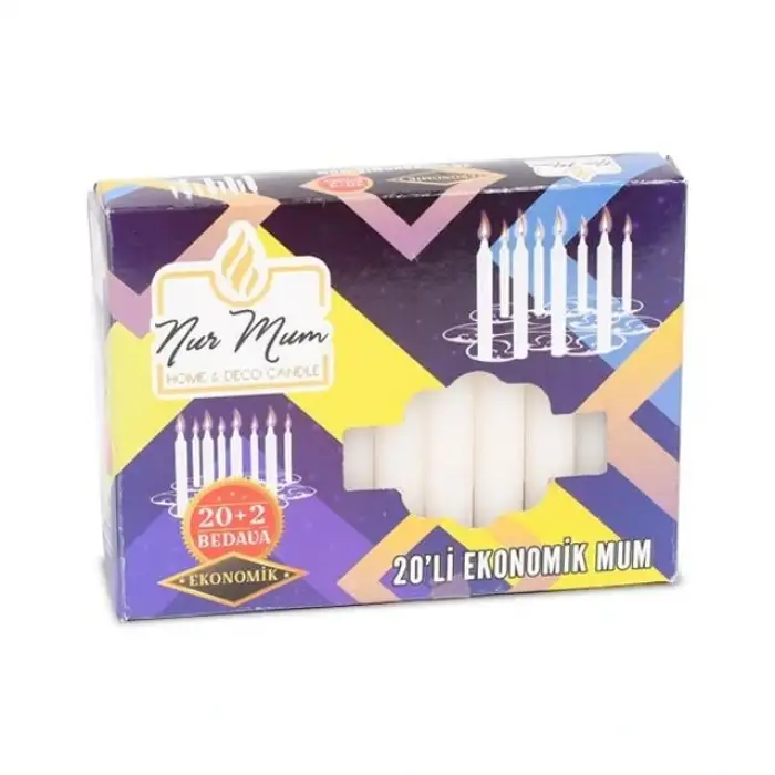 İMA NUR BAKKAL MUMU EKONOMİK X-476 (PKT-20 Lİ)