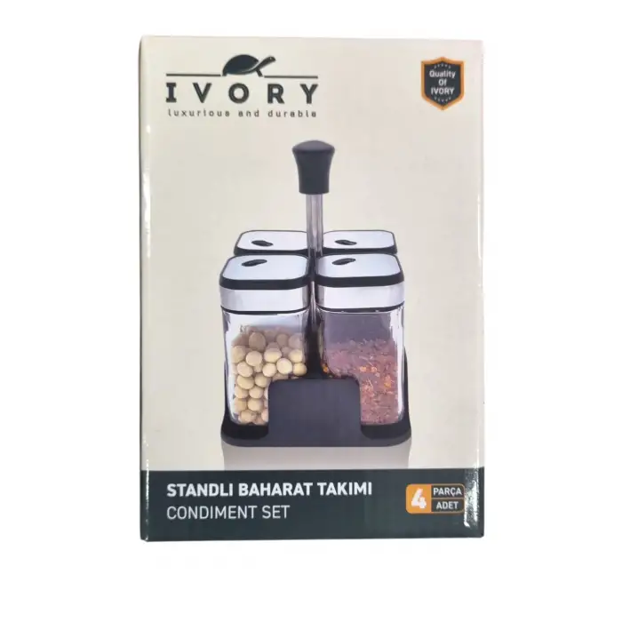 IVORY BAHARATLIK TAKIMI 4 LÜ SILVER IVO-CAM180