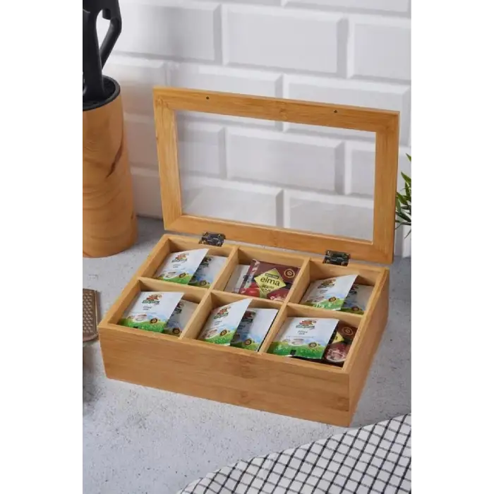 IVORY BAMBU ÇAY VE KAHVE KUTUSU 24X16X7 CM BMB-129