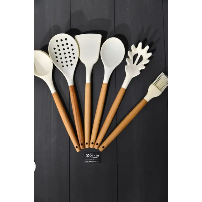 IVORY BAMBU SAPLI SİLİKON MİNİ MAKARNA KEPÇE SL194