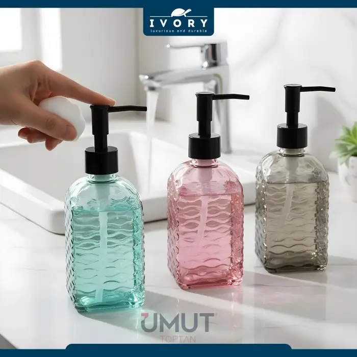 IVORY CAM SIVI SABUNLUK DESENLİ IVO-SB123