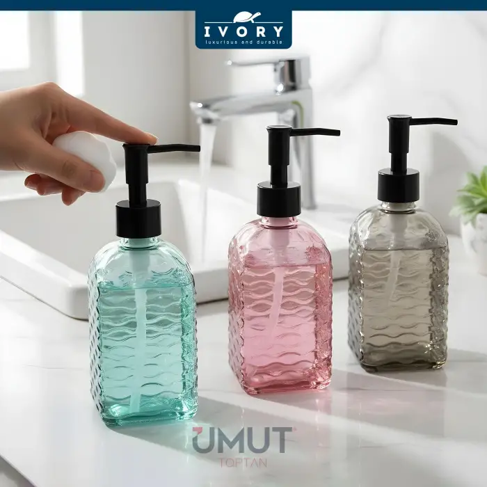 IVORY CAM SIVI SABUNLUK DESENLİ IVO-SB123