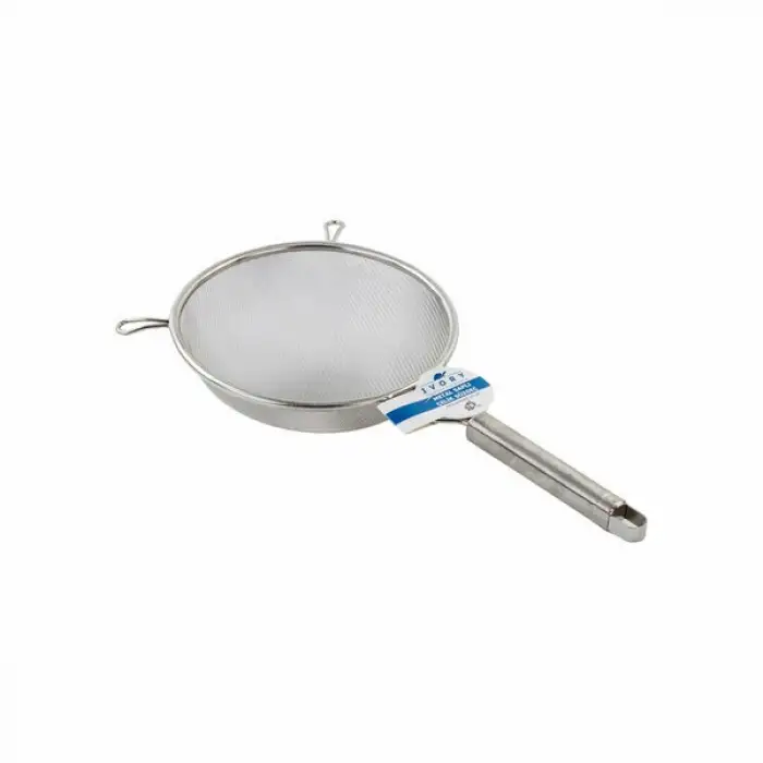 IVORY ÇELİK SAPLI SÜZGEÇ SİYAH 18 CM SZG-418