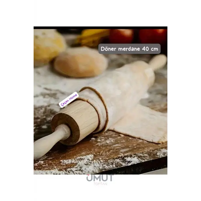 IVORY DÖNER SAPLI AHŞAP MERDANE MEDIUM IVO-BMB314