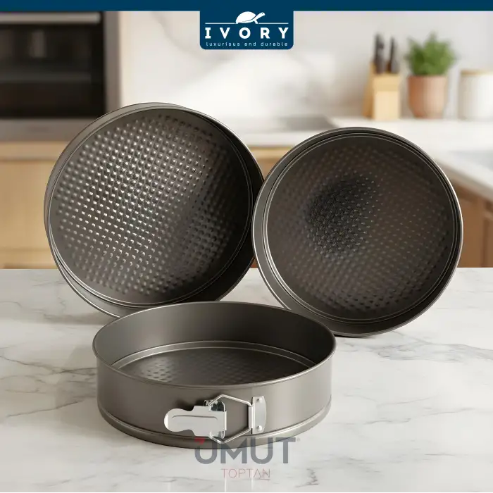 IVORY KELEPÇELİ KEK KALIBI 3 LÜ IVO-EKK03