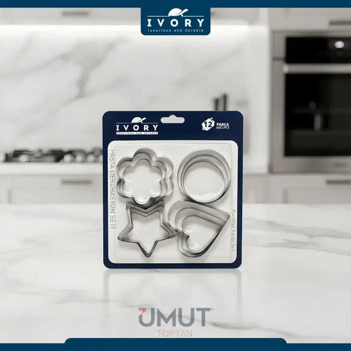 IVORY KURABİYE KALIBI SETİ 12 PARÇA IVO-PST205