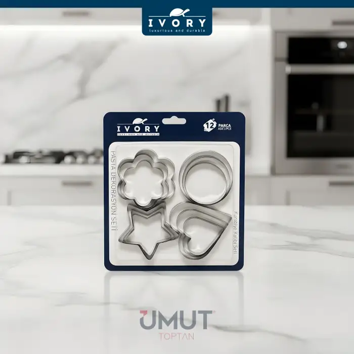 IVORY KURABİYE KALIBI SETİ 12 PARÇA IVO-PST205
