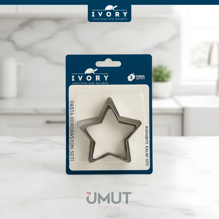 IVORY KURABİYE KALIBI SETİ 3 LÜ IVO-PST204