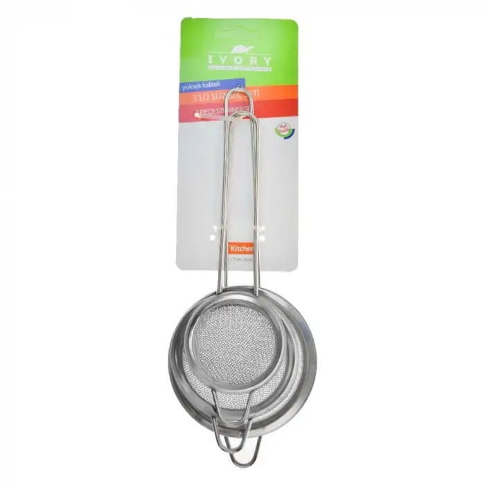 IVORY METAL SÜZGEÇ 3 LÜ SET SZG-307