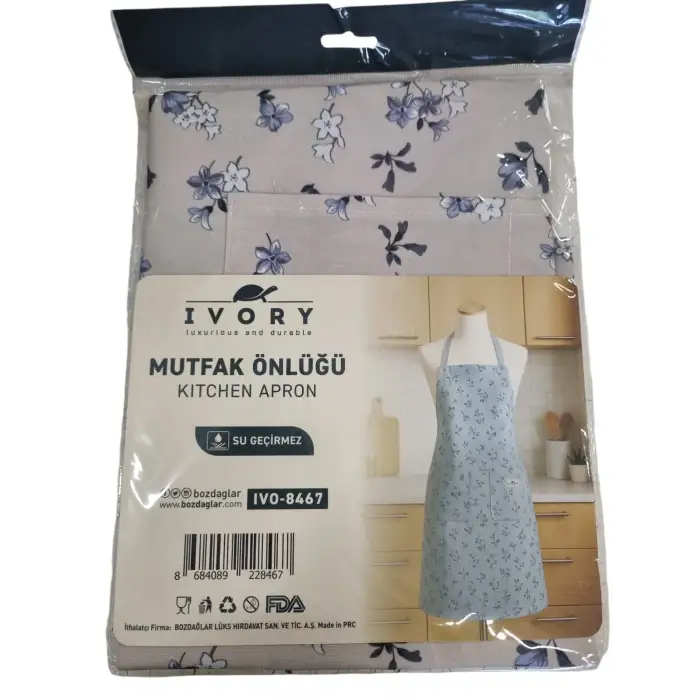 IVORY MUTFAK ÖNLÜĞÜ DESENLİ SU GEÇİRMEZ IVO-8467