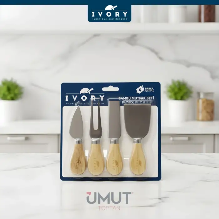 IVORY PEYNİR BIÇAĞI SETİ 4 LÜ IVO-PST212