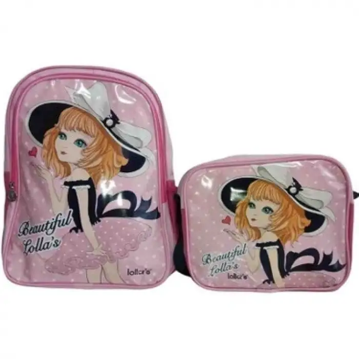 KIZ KLASİK İLKOKUL BESLENMELİ ÇANTA ÇNT003