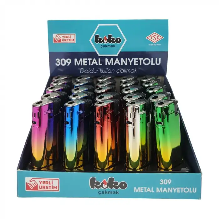 KOKO MANYETÖRLÜ ÇAKMAK METAL 309 (PKT-25 Lİ)