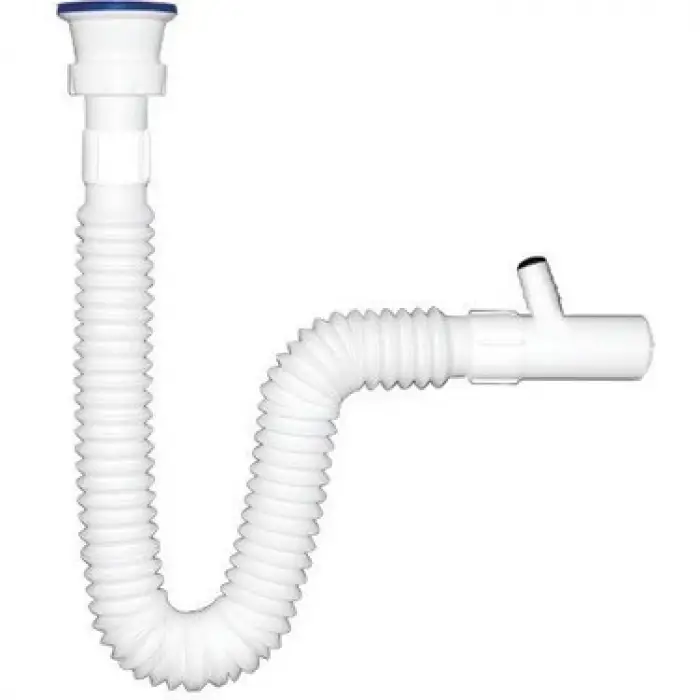 KÖRÜKLÜ LAVABO SİFONU TEK ÇIKIŞLI