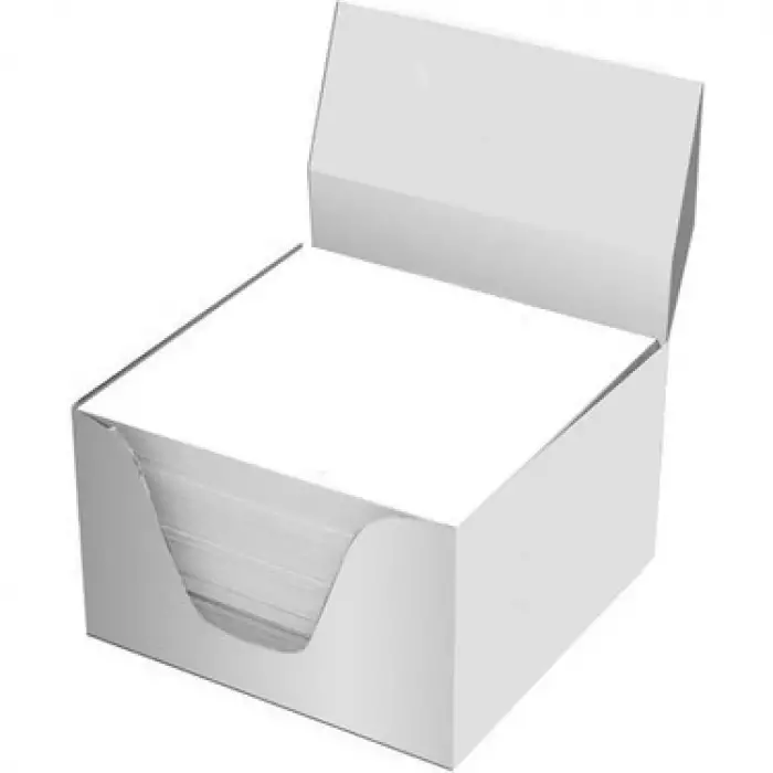 KÜP BLOKNOT BEYAZ 7X7 CM KOD:500